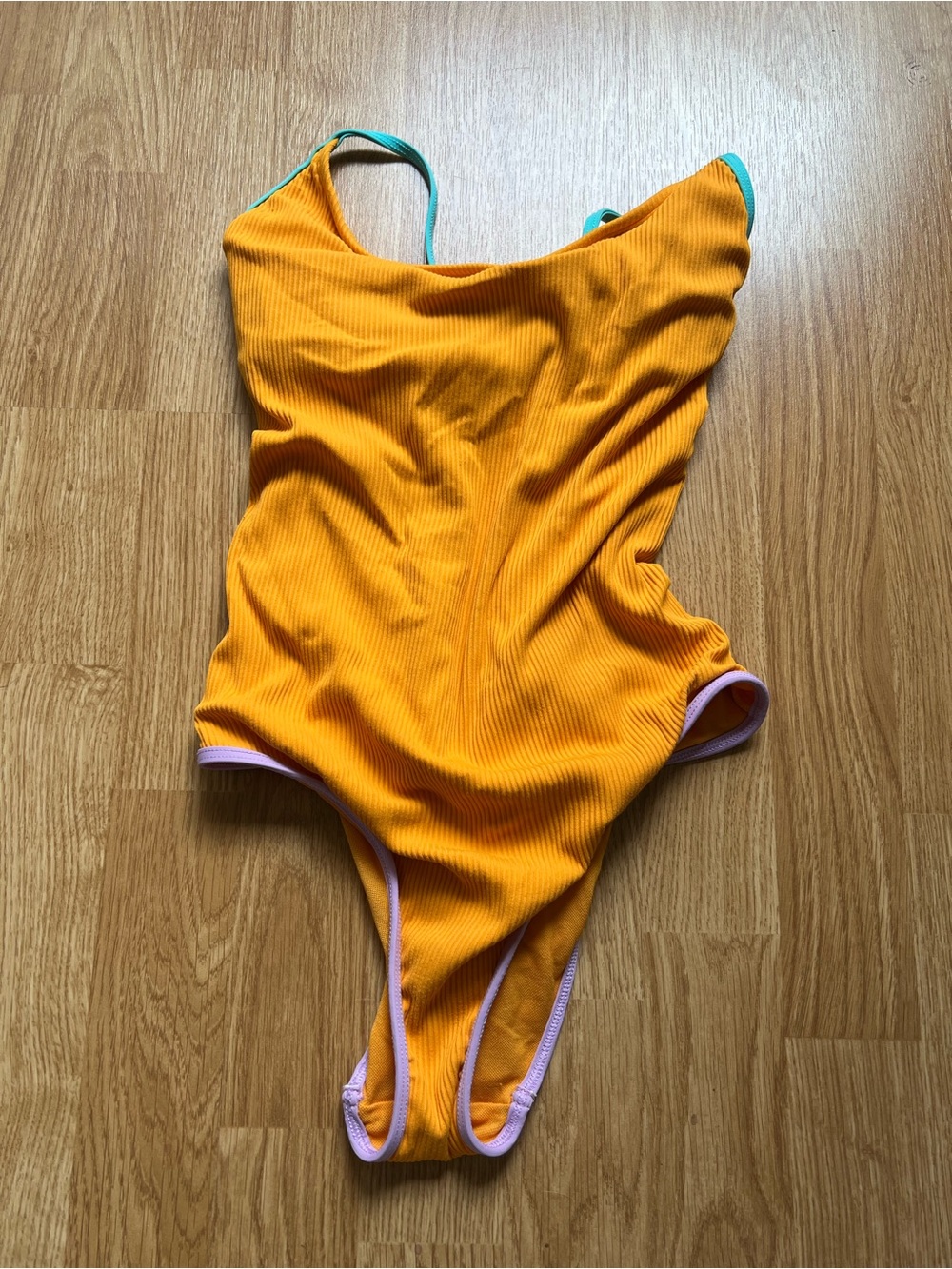 One-Piece Swimsuit in Vibrant Mustard Yellow
